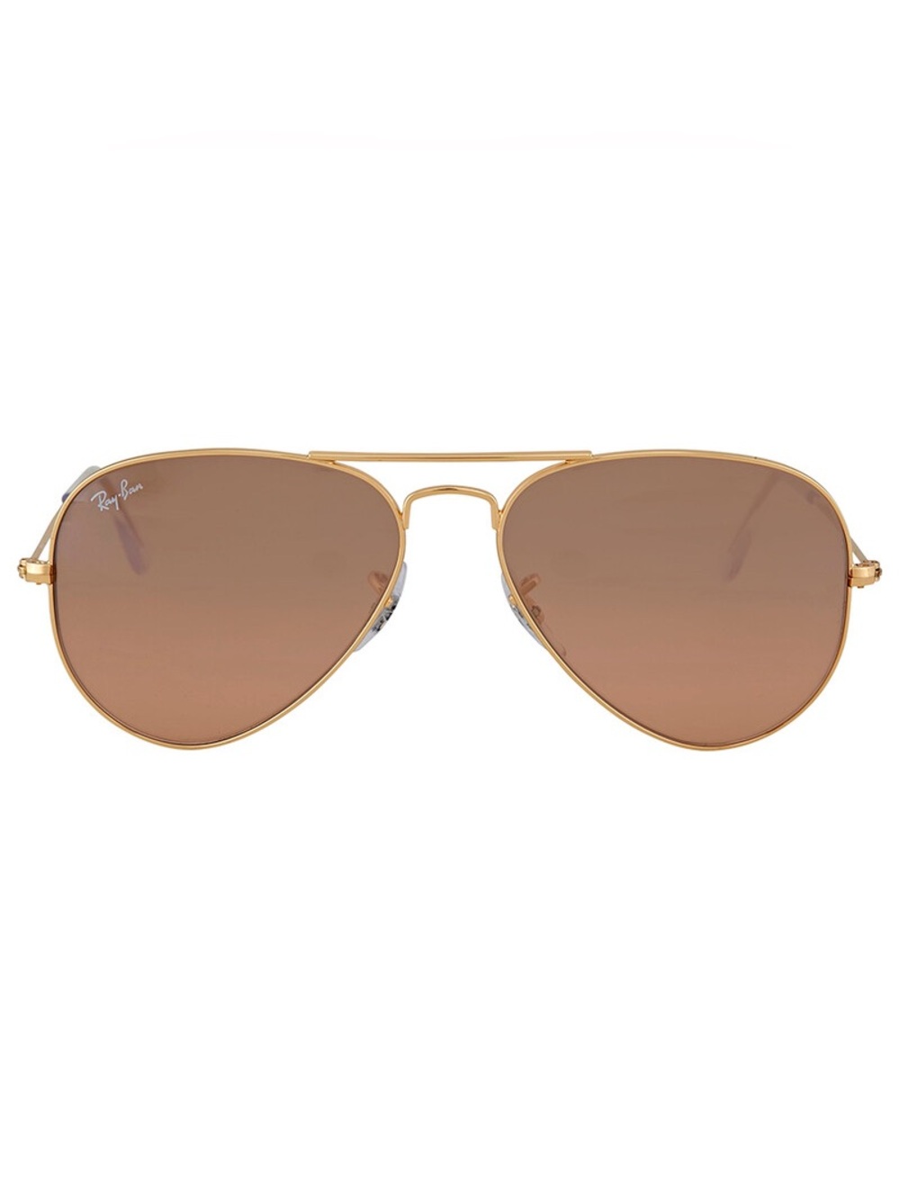 Ray-Ban Gold Frame Sunglasses with Pinkish / Brown Gradient Lenses